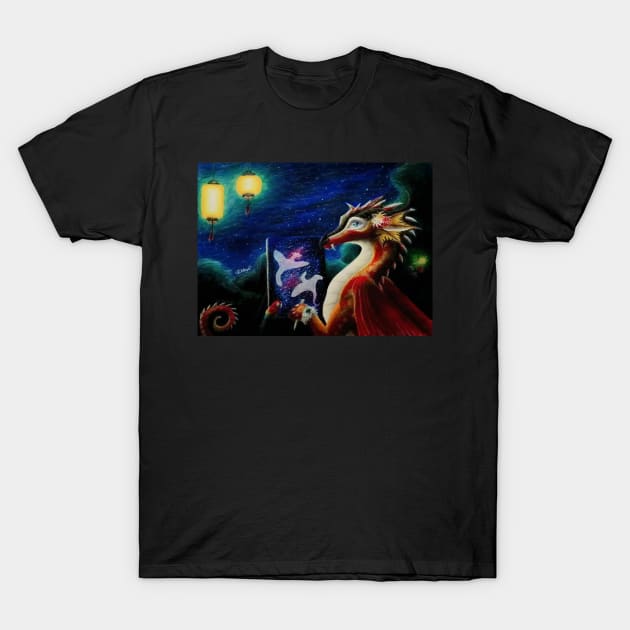 Lycoris Drawing in the Night T-Shirt by Lycoris ArtSpark